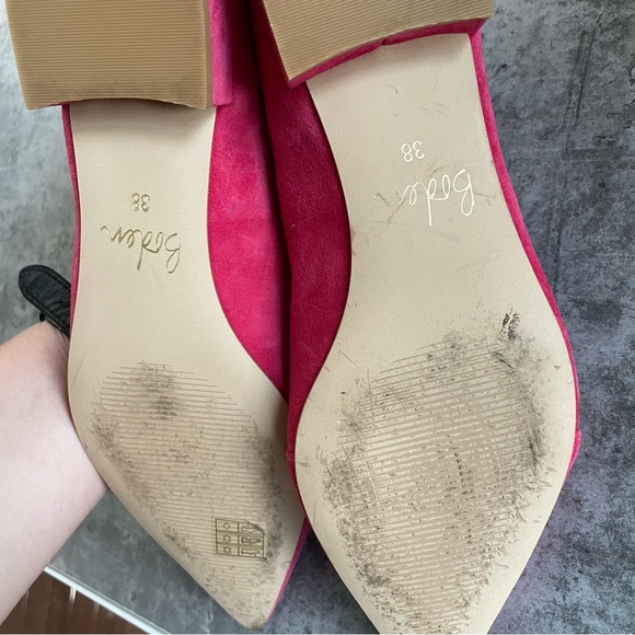 Boden pink real suede pointed toe flats - Picture 6 of 9